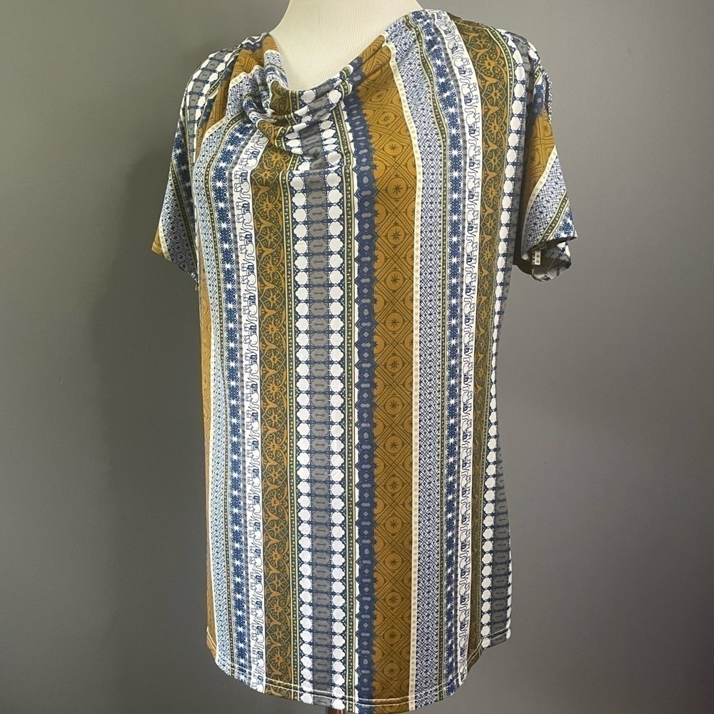 🐘 Jon & Anna Contemporary bohemian elephant droop neck top size XL